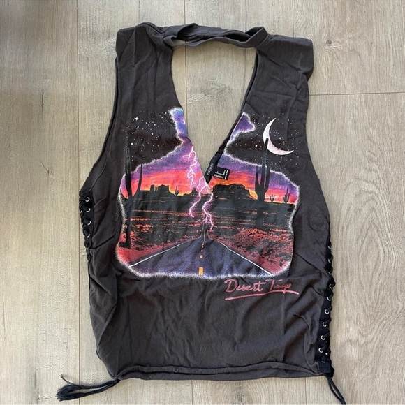 💙Buy 1 get 1 free💙 Forever 21 Dessert Trip Graphic Tank Top Size Small - Picture 1 of 3